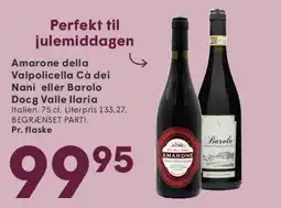 SPAR Amarone della Valpolicella Cà dei Nani / Barolo Valle Ilaria tilbud