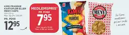 MENY Kims franske kartofler / Meny chips tilbud