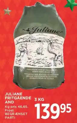 MENY Juliane fritgående and (3 kg) tilbud
