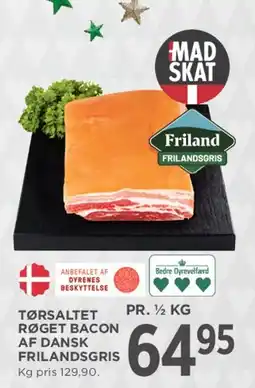 MENY Tørsaltet røget bacon (dansk frilandsgris) tilbud