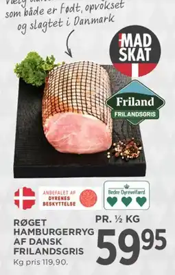 MENY Røget hamburgerryg (dansk frilandsgris) tilbud