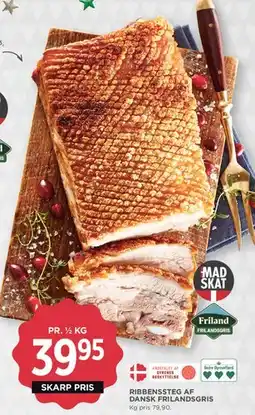 MENY Ribbensteg af dansk frilandsgris tilbud