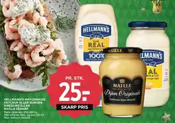 MENY Hellmann's mayonnaise / Maille sennep tilbud