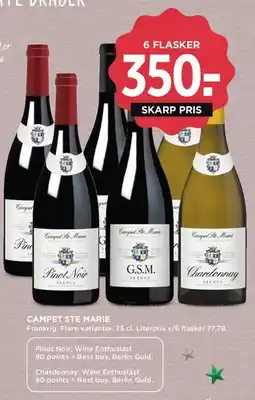 MENY Campet Ste Marie (6 flasker tilbud) tilbud