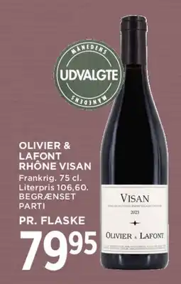 MENY Olivier & Lafont - Visan tilbud