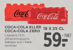 MENY Coca‑Cola eller Coca‑Cola Zero 18 x 25 cl tilbud