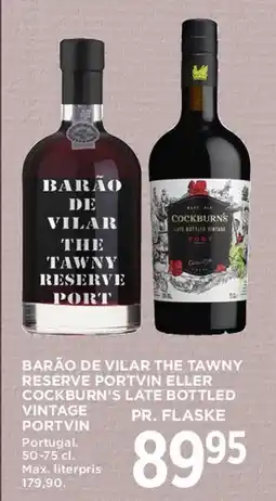 MENY Barão de Vilar / Cockburn's - Port tilbud