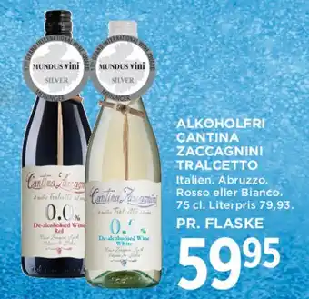 MENY Cantina Zaccagnini Tralcetto (alkoholfri) tilbud