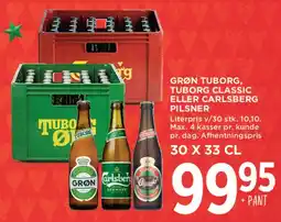 MENY Grøn Tuborg / Tuborg Classic / Carlsberg Pilsner tilbud