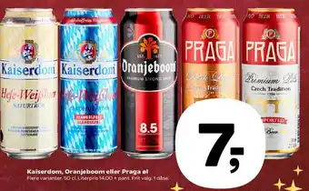Kvickly Kaiserdom, Oranjeboom eller Praga øl tilbud