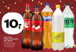 Kvickly Coca-Cola, Fanta, Schweppes eller Sprite tilbud
