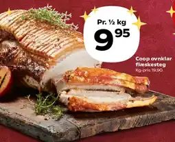 Kvickly Coop ovnklar flæskesteg tilbud