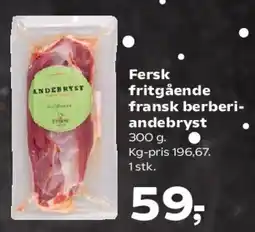Kvickly Fersk fritgående fransk berberi-andebryst tilbud