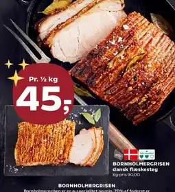 Kvickly Bornholmergrisen dansk flæskesteg tilbud