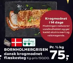 Kvickly Bornholmergrisen dansk krogmodnet flæskesteg tilbud