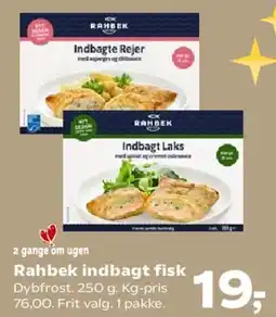 Kvickly Rahbek indbagt fisk / indbagt laks tilbud