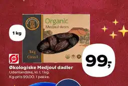 Kvickly Økologiske Medjoul dadler tilbud