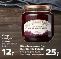 Kvickly Kirsebærsauce fra Den Gamle Fabrik tilbud