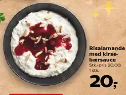 Kvickly Risalamande med kirsebærsauce tilbud