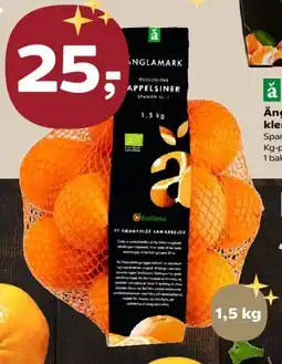 Kvickly Änglamark økologiske appelsiner tilbud