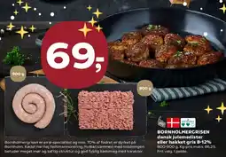 Kvickly Bornholmergrisen - dansk julesmedister eller hakket gris 8-12% tilbud