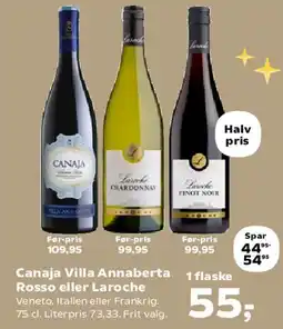 Kvickly Canaja Villa Annaberta Rosso eller Laroche tilbud