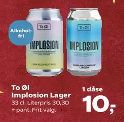 Kvickly Implosion Lager tilbud