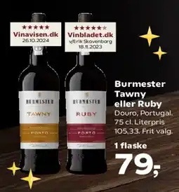 Kvickly Burmester Tawny eller Ruby tilbud