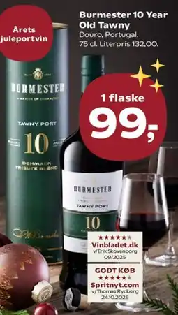 Kvickly Burmester 10 Year Old Tawny tilbud