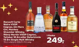 Kvickly Udvalgte cognac, gin og whisky tilbud