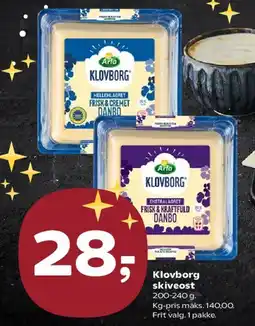 Kvickly Klovborg skiveost tilbud