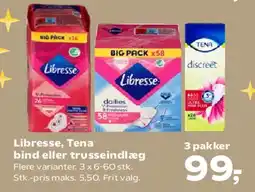 Kvickly Libresse, Tena bind eller trusseindlæg tilbud