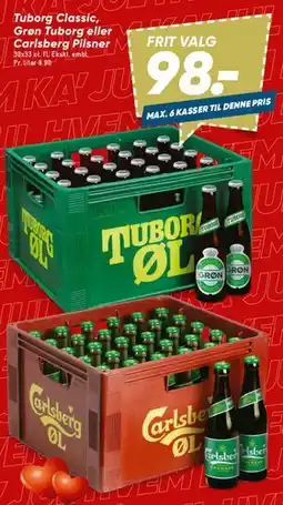 Bilka Øl kasser (Tuborg / Carlsberg) tilbud