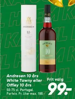 Bilka Andresen / Offley 10 års (Portvine) tilbud