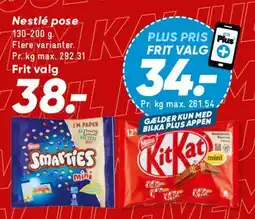 Bilka Nestlé pose (Smarties / KitKat) tilbud