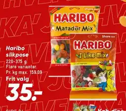Bilka Haribo slikposer tilbud