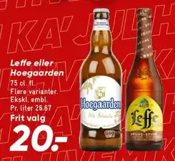 Bilka Leffe / Hoegaarden tilbud