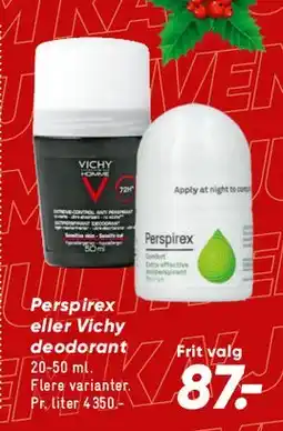 Bilka Perspirex / Vichy deodorant tilbud
