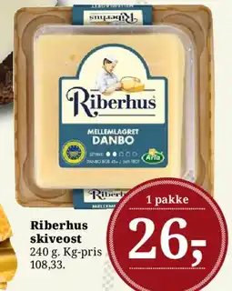 Dagli'Brugsen Riberhus skiveost tilbud