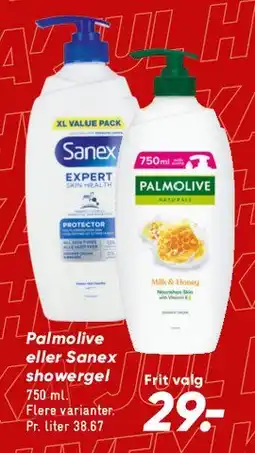 Bilka Palmolive / Sanex showergel tilbud