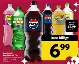 Løvbjerg Faxe Kondi, Pepsi Max el. 7Up tilbud