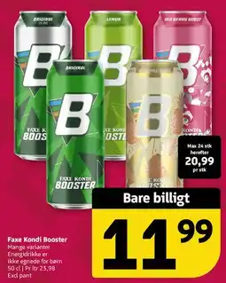 Løvbjerg Faxe Kondi Booster tilbud