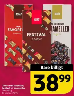 Løvbjerg Toms mini favoritter, festival el. karameller tilbud
