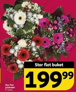 Løvbjerg Stor flot buket (julebuket) tilbud