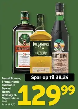 Løvbjerg Fernet Branca / Tullamore / Jägermeister m.fl. tilbud