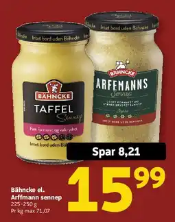 Løvbjerg Bähncke el. Arffmann sennep tilbud