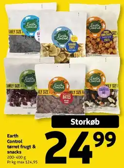 Løvbjerg Earth Control tørret frugt & snacks tilbud