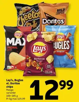 Løvbjerg Lay's / Bugles / Doritos chips tilbud