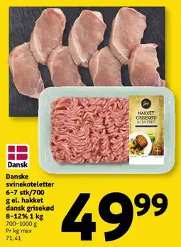Løvbjerg Danske svinekoteletter / hakket kød tilbud