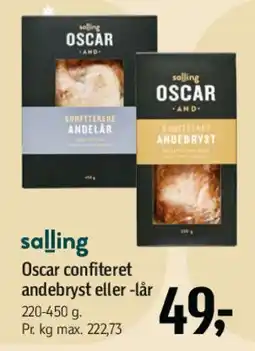 Føtex Oscar confiteret andebryst/-lår tilbud